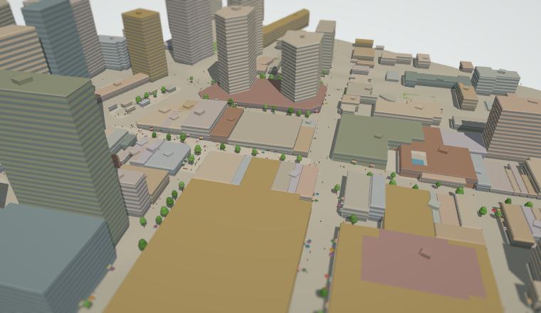 3D diorama of Victoria Avenue and Chatswood Mall